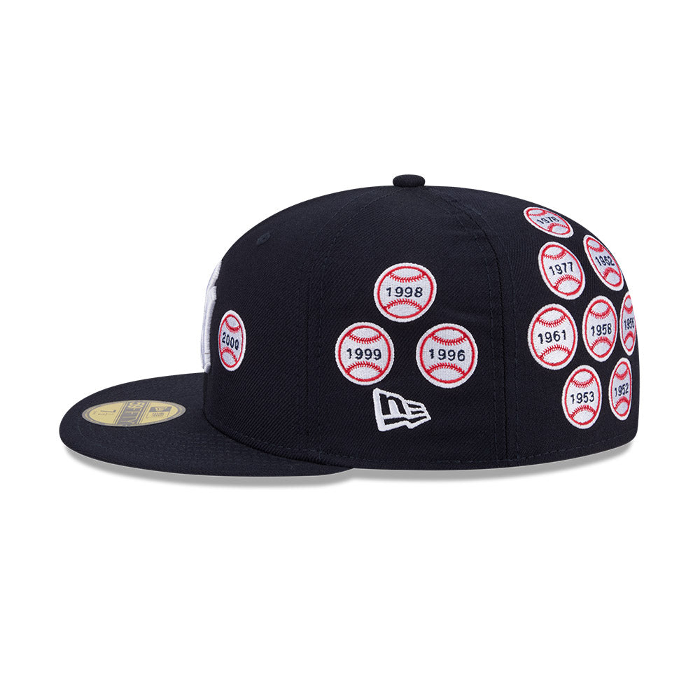 59FIFTY Spike Lee x New York Yankees x World Series Champions Baseballs Wool Navy Fitted