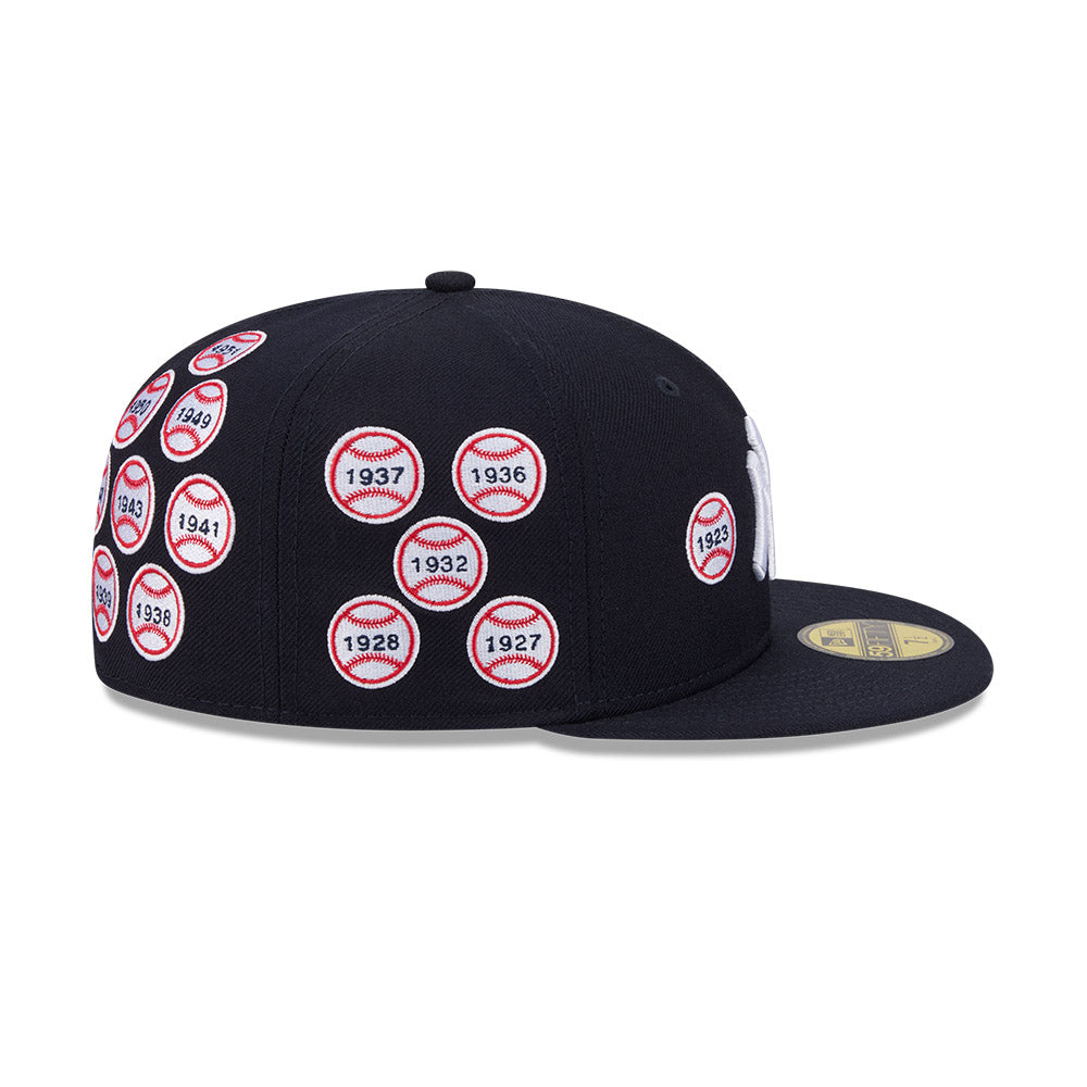 59FIFTY Spike Lee x New York Yankees x World Series Champions Baseballs Wool Navy Fitted