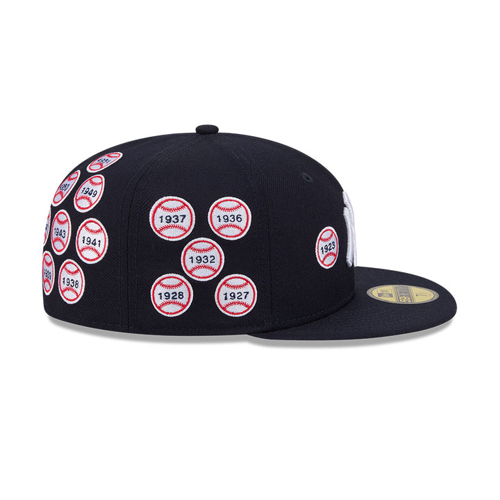 59FIFTY Spike Lee x New York Yankees x World Series Champions Baseballs Wool Navy Fitted