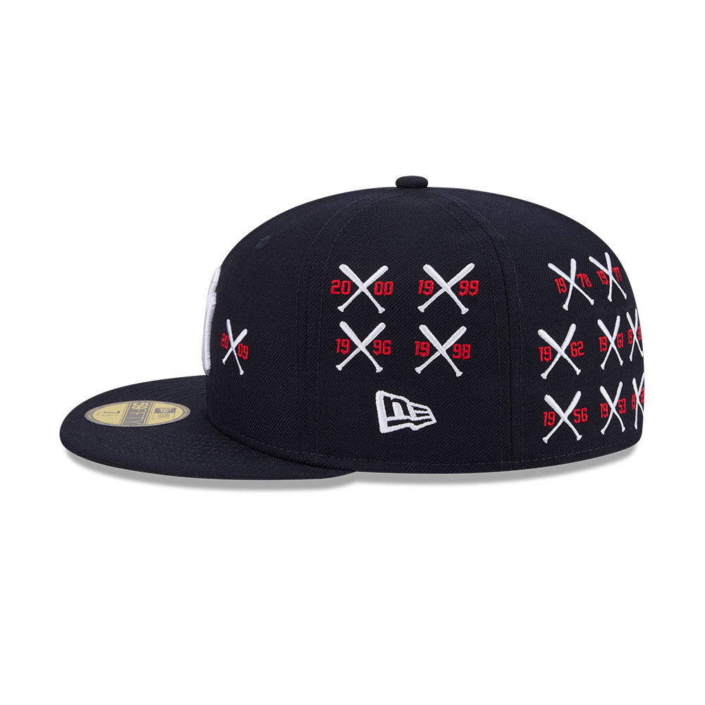 59FIFTY Spike Lee x New York Yankees x World Series Champions Mini Bats Wool Navy Fitted
