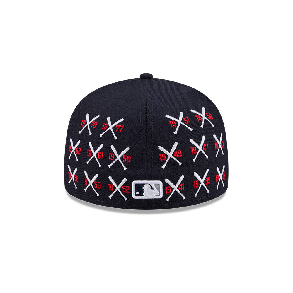 59FIFTY Spike Lee x New York Yankees x World Series Champions Mini Bats Wool Navy Fitted
