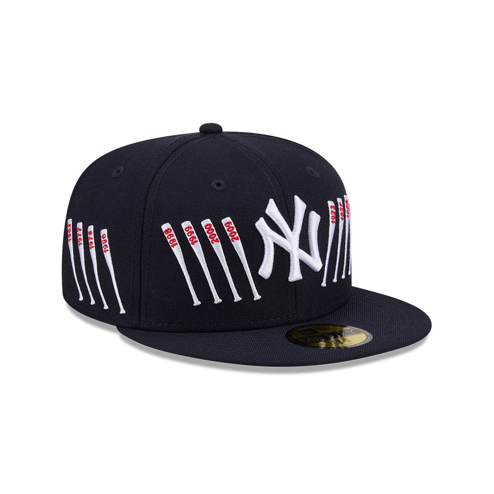 59FIFTY Spike Lee x New York Yankees x World Series Champions Bats Wool Navy Fitted