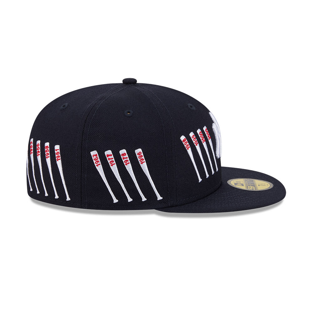 59FIFTY Spike Lee x New York Yankees x World Series Champions Bats Wool Navy Fitted