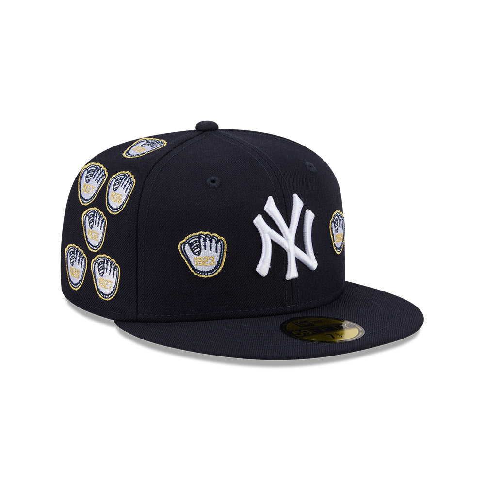 59FIFTY Spike Lee x New York Yankees x World Series Champions Gloves Wool Navy Fitted