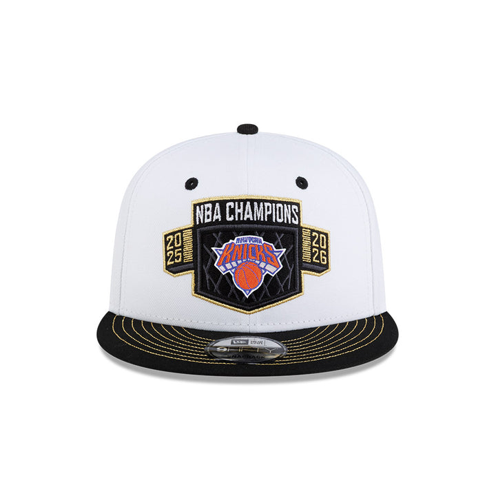9FIFTY NBA26 Final Champions New York Knicks 2-Tone Black Visor White Snapback