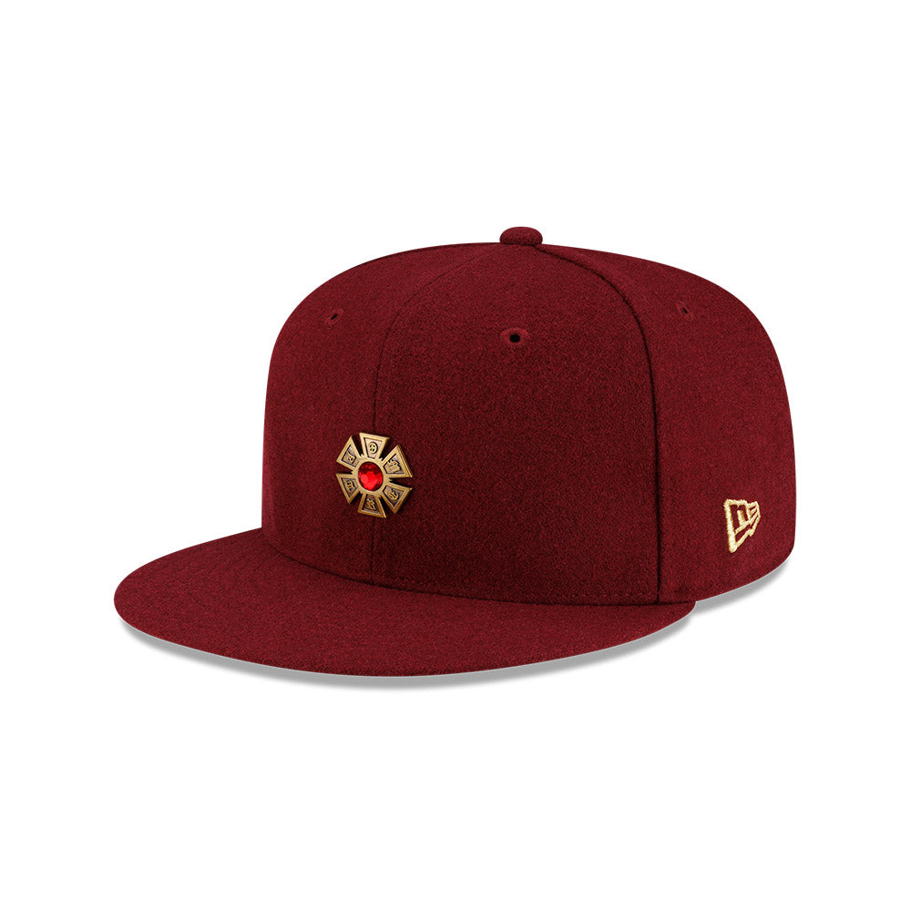59FIFTY New Era X J Balvin &amp; Ryan Castro Omerta Balvin Maroon Fitted