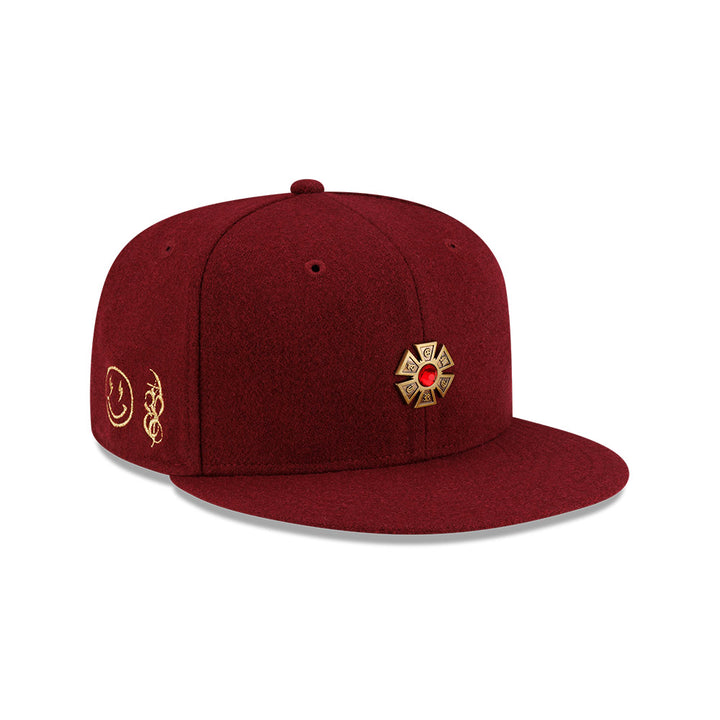 59FIFTY New Era X J Balvin &amp; Ryan Castro Omerta Balvin Maroon Fitted
