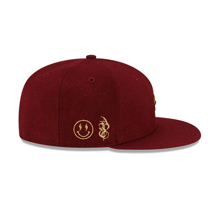 59FIFTY New Era X J Balvin &amp; Ryan Castro Omerta Balvin Maroon Fitted