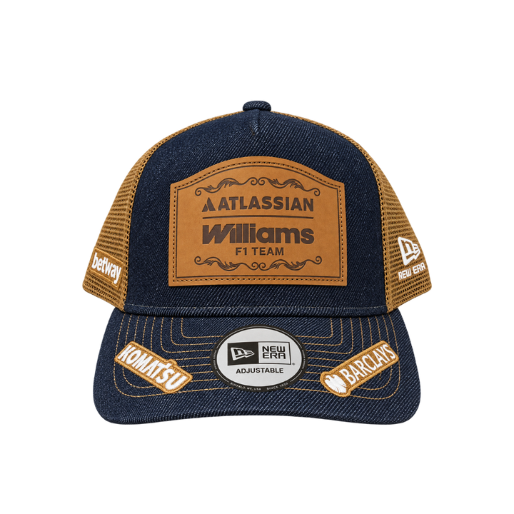9FORTY E-Frame Trucker Atlassian Williams F1 Team Navy Adjustable