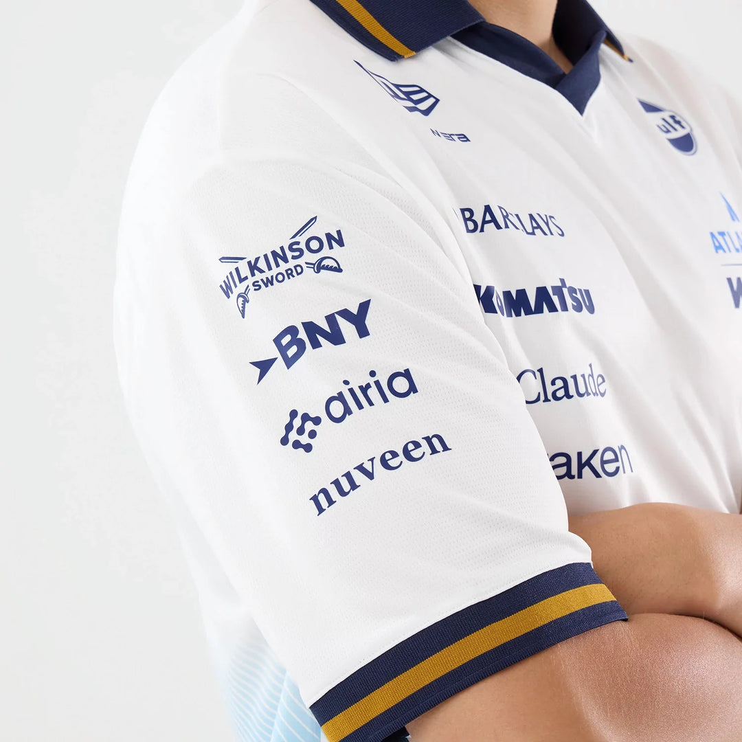 Atlassian Williams F1 Team Spain Race Special White Short Sleeve Collar T-Shirt