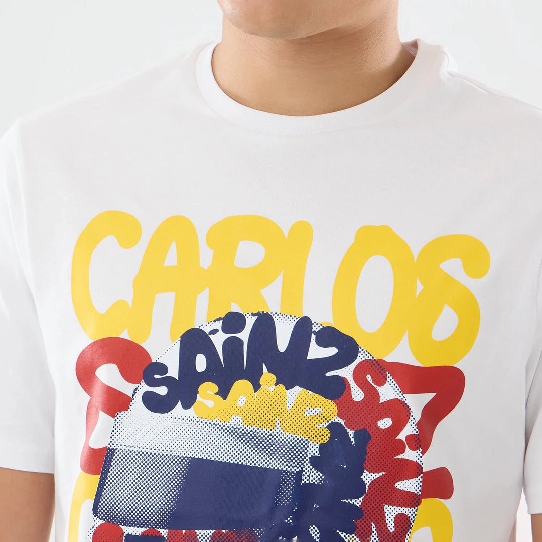 Atlassian Williams F1 Team Carlos Sainz Spain Race Special White Short Sleeve T-Shirt