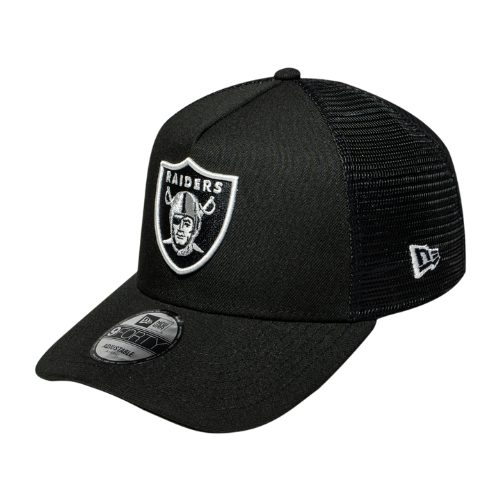 9FORTY A-Frame Trucker Las Vegas Raiders Black Snapback