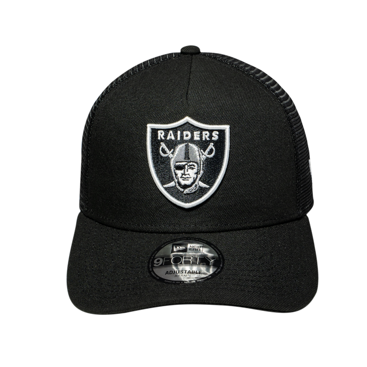 9FORTY A-Frame Trucker Las Vegas Raiders Black Snapback