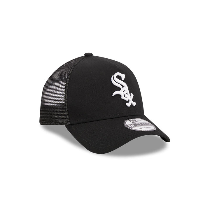 9FORTY A-Frame Trucker Chicago White Sox Black Snapback
