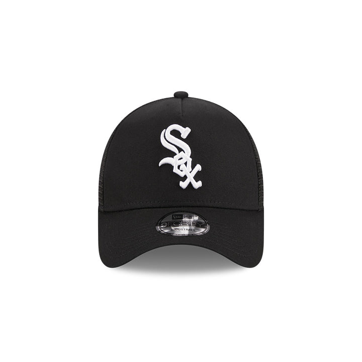 9FORTY A-Frame Trucker Chicago White Sox Black Snapback