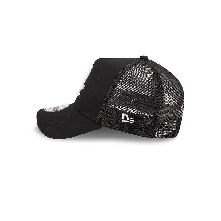 9FORTY A-Frame Trucker Chicago White Sox Black Snapback