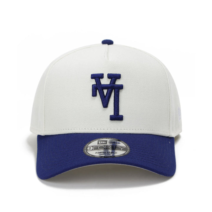 9FORTY A-Frame Los Angeles Dodgers Upside Down 2-Tone Chrome Dark Royal Snapback
