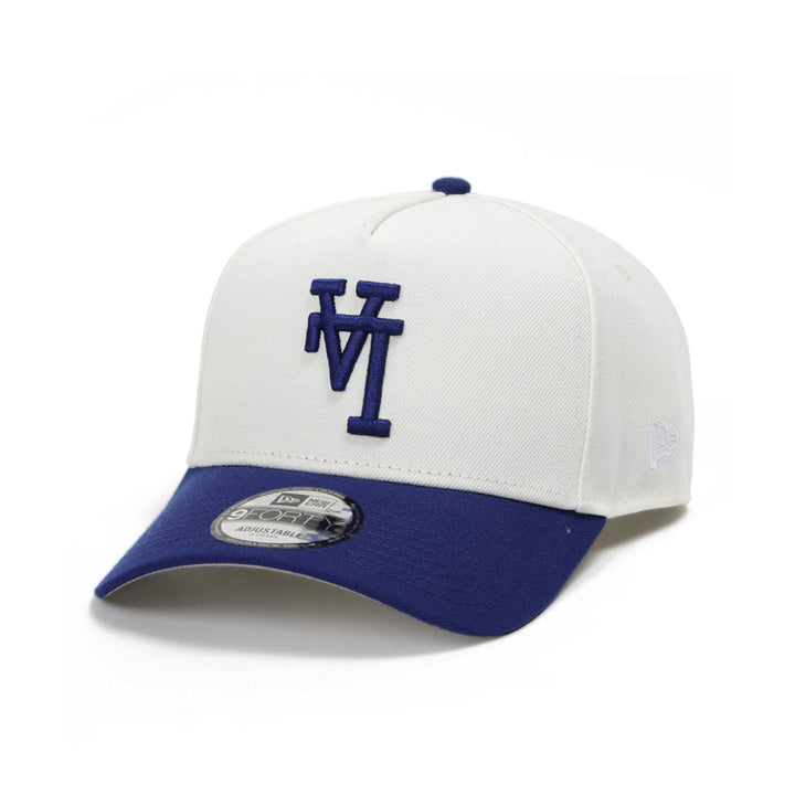 9FORTY A-Frame Los Angeles Dodgers Upside Down 2-Tone Chrome Dark Royal Snapback