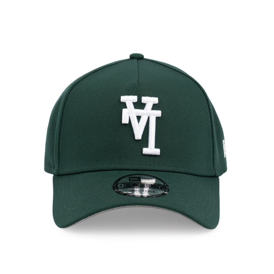 9FORTY A-Frame Los Angeles Dodgers Upside Down Dark Green Snapback