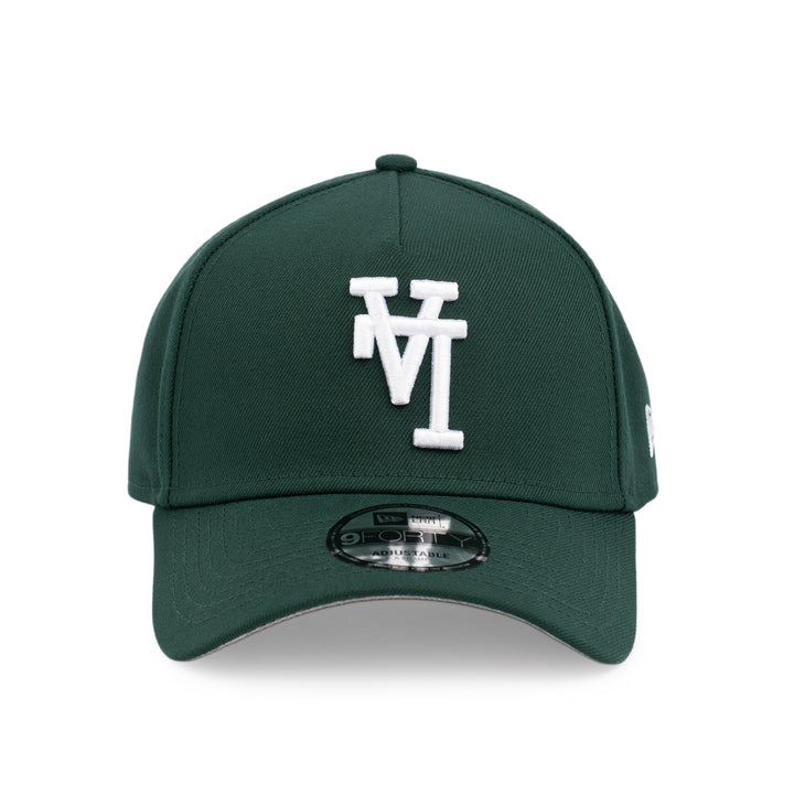 9FORTY A-Frame Los Angeles Dodgers Upside Down Dark Green Snapback