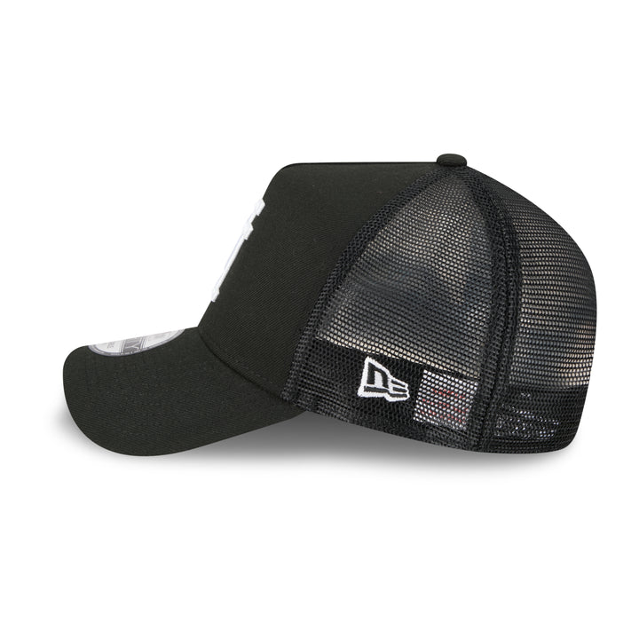 9FORTY A-Frame Trucker Los Angeles Dodgers Upside Down Black Snapback