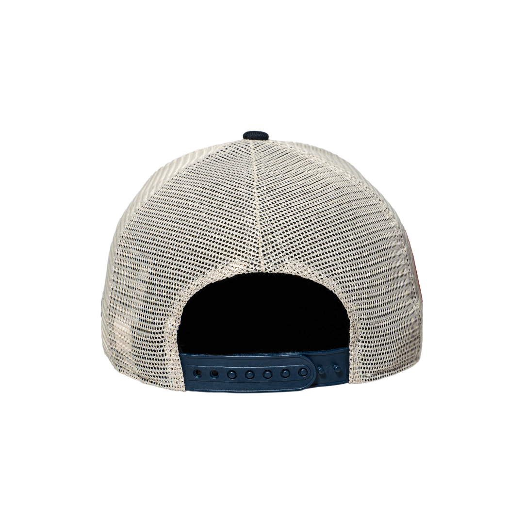9FORTY A-Frame Trucker New York Yankees Stone Navy Snapback