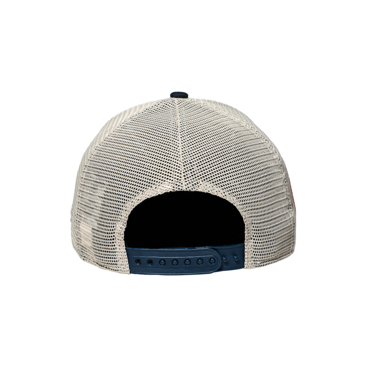 9FORTY A-Frame Trucker New York Yankees Stone Navy Snapback