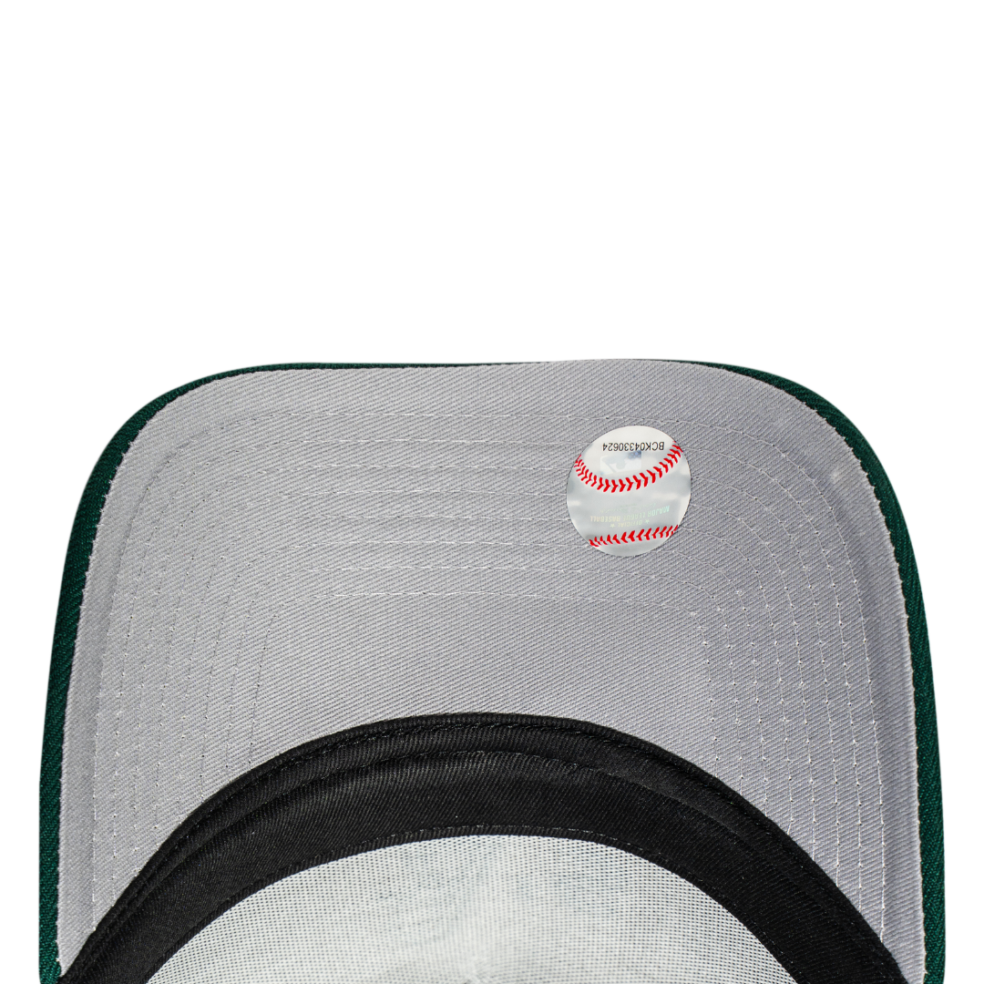 9FORTY A-Frame Trucker Oakland Athletics Stone Dark Green Snapback