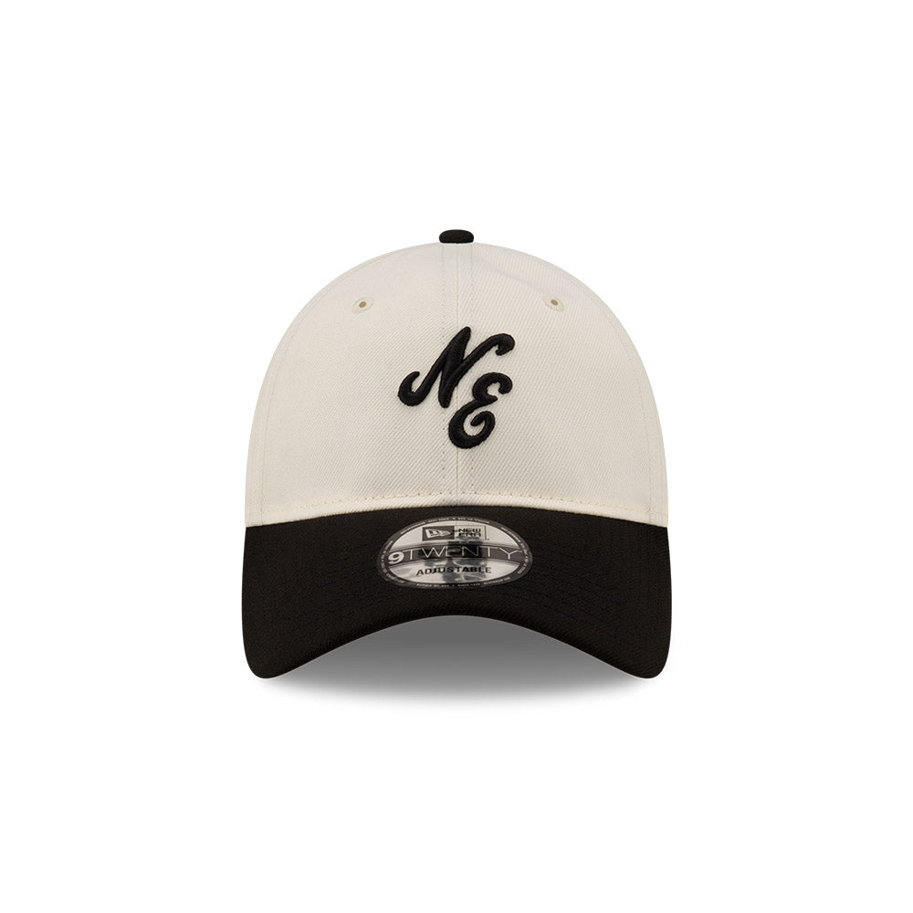 9TWENTY New Era 2-Tone Black Visor Chrome White Adjustable