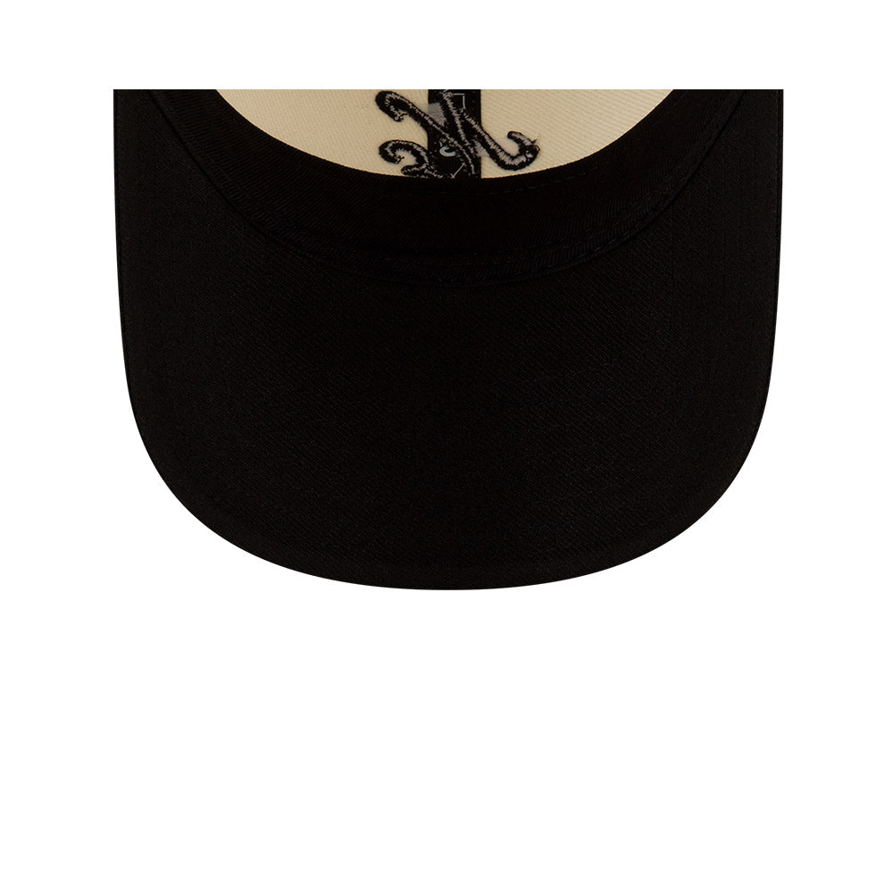 9TWENTY New Era 2-Tone Black Visor Chrome White Adjustable