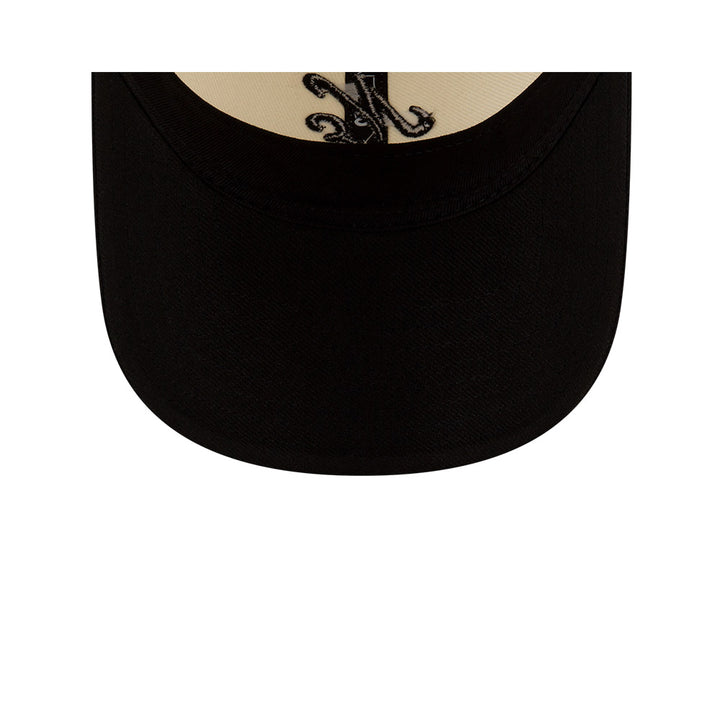9TWENTY New Era 2-Tone Black Visor Chrome White Adjustable