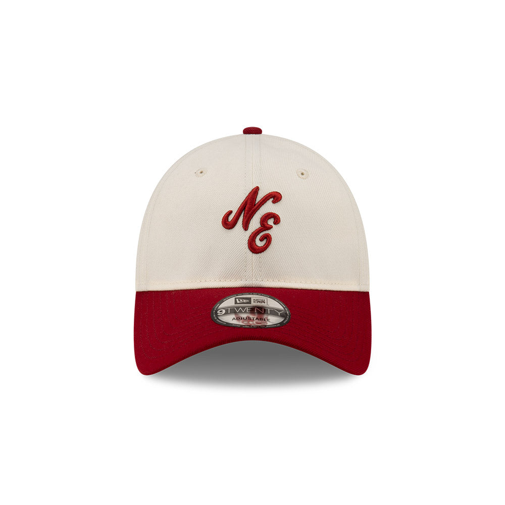 9TWENTY New Era 2-Tone Hero Red Visor Chrome White Adjustable