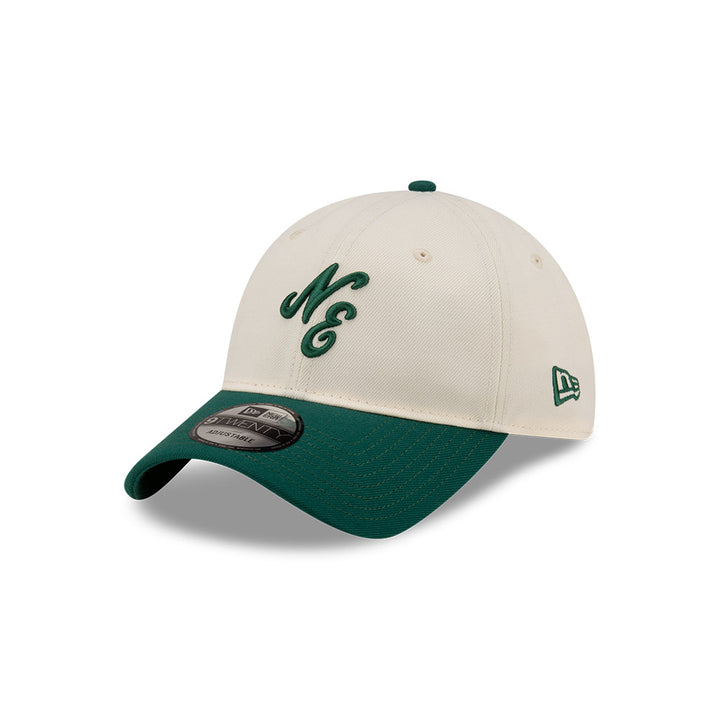 9TWENTY New Era 2-Tone Emerald Visor Chrome White Adjustable
