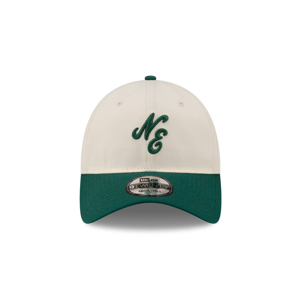 9TWENTY New Era 2-Tone Emerald Visor Chrome White Adjustable