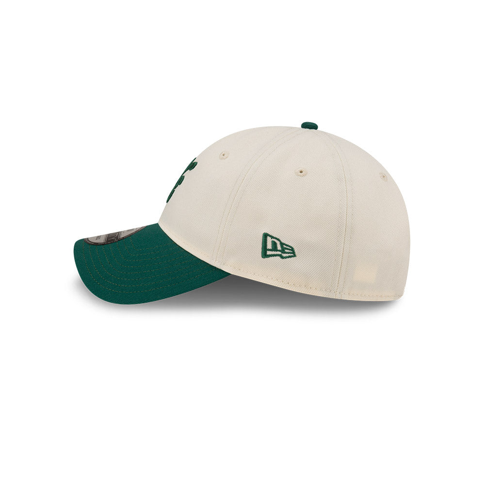 9TWENTY New Era 2-Tone Emerald Visor Chrome White Adjustable