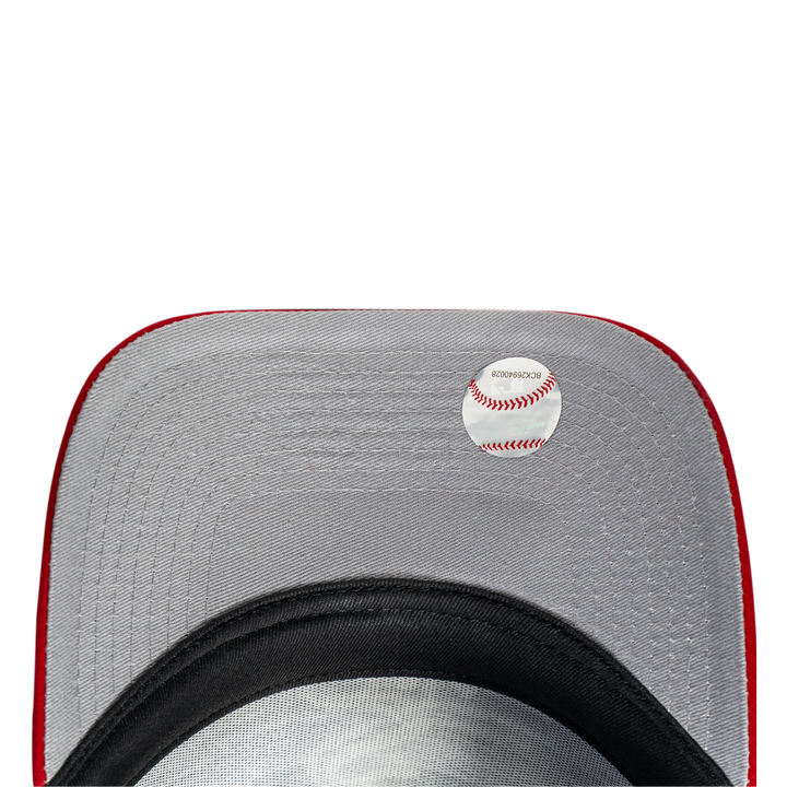 9FORTY A-Frame Trucker New York Yankees Black Scarlet Snapback