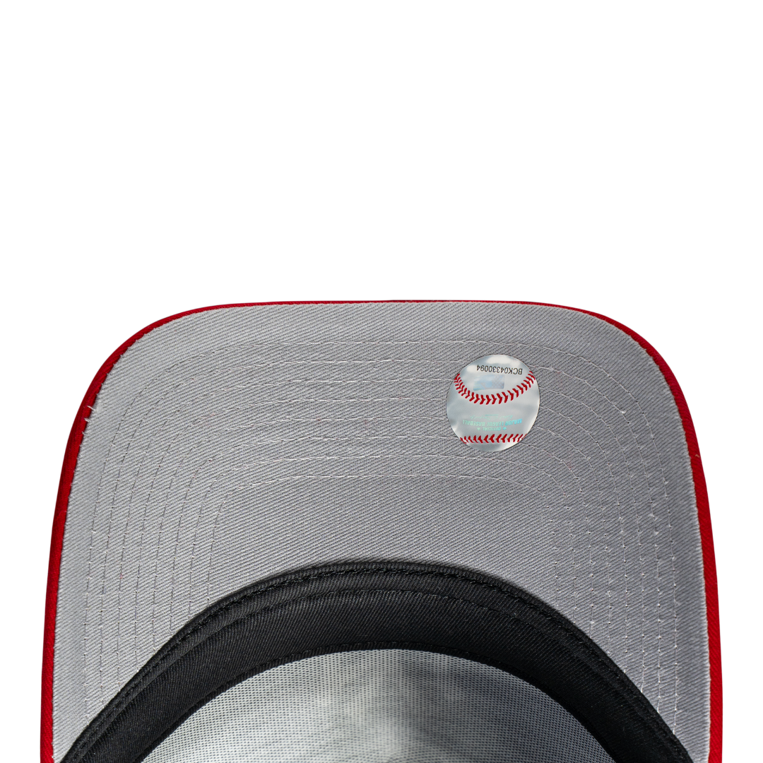9FORTY A-Frame Trucker Los Angeles Dodgers Black Scarlet Snapback