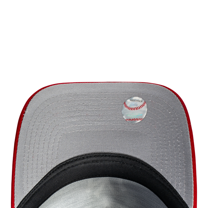 9FORTY A-Frame Trucker Los Angeles Dodgers Black Scarlet Snapback