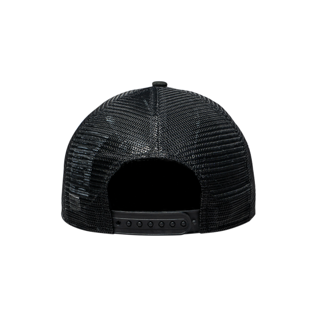 9FORTY A-Frame Trucker Los Angeles Dodgers Black Scarlet Snapback
