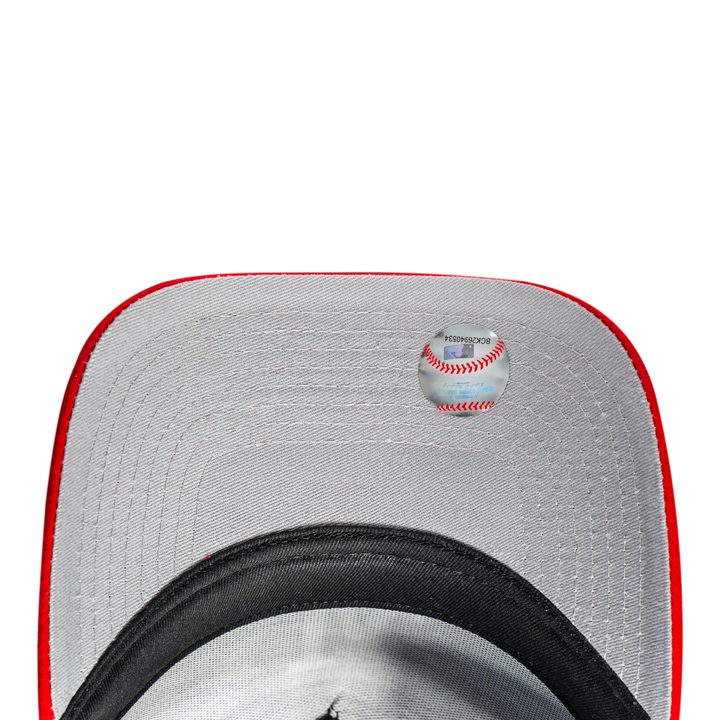 9FORTY A-Frame Trucker Chicago White Sox Black Scarlet Snapback