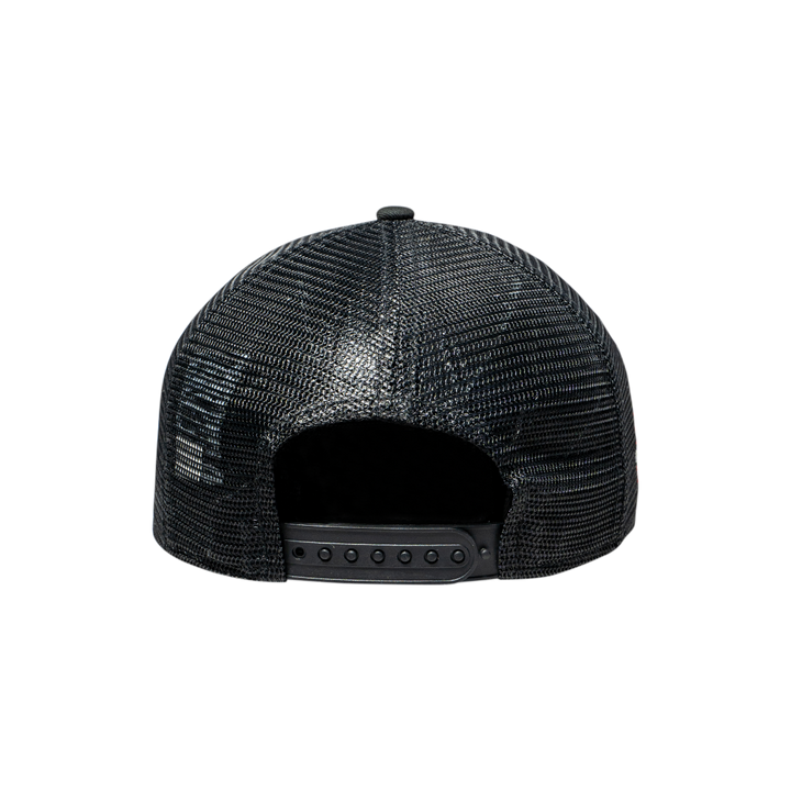 9FORTY A-Frame Trucker Chicago White Sox Black Scarlet Snapback