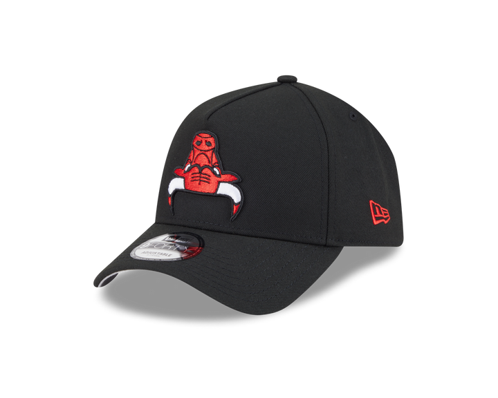 9FORTY A-Frame Chicago Bulls NBA Upside Down Black Snapback
