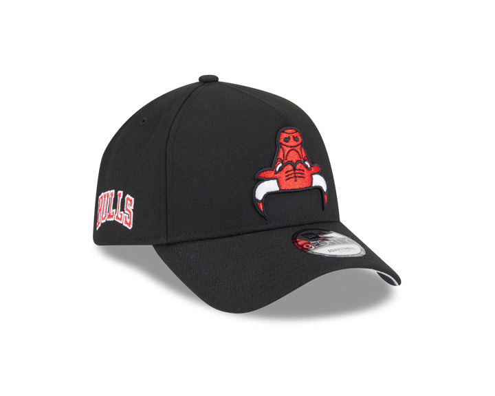 9FORTY A-Frame Chicago Bulls NBA Upside Down Black Snapback