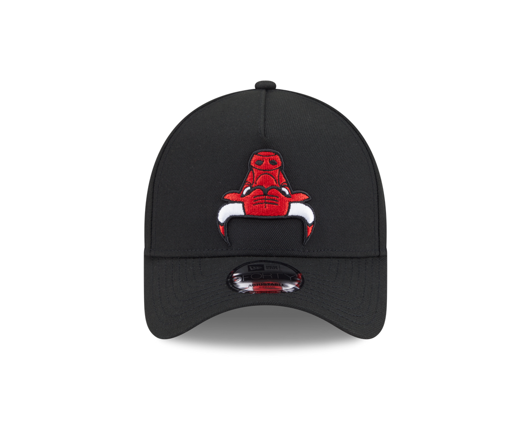 9FORTY A-Frame Chicago Bulls NBA Upside Down Black Snapback