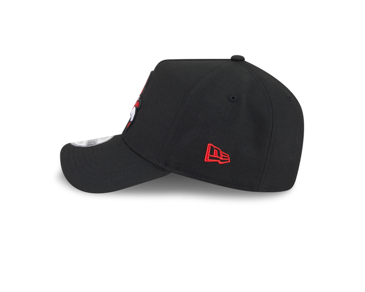 9FORTY A-Frame Chicago Bulls NBA Upside Down Black Snapback