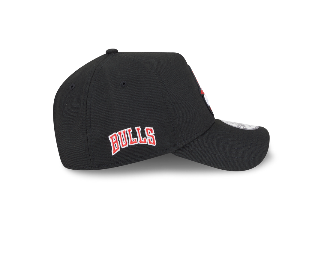 9FORTY A-Frame Chicago Bulls NBA Upside Down Black Snapback
