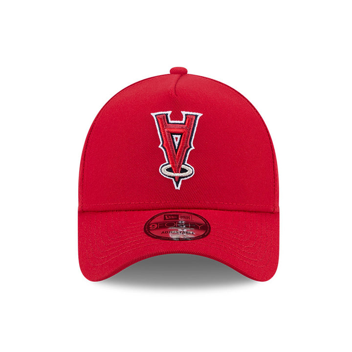 9FORTY A-Frame Los Angeles Angels Upside Down Red Snapback