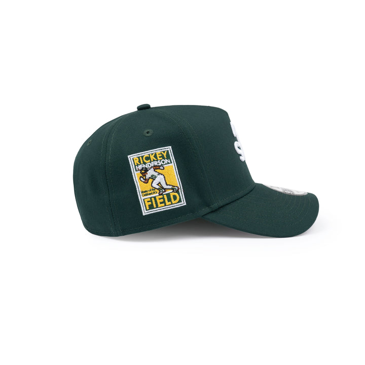 9FORTY A-Frame Oakland Athletics Upside Down Dark Green Snapback