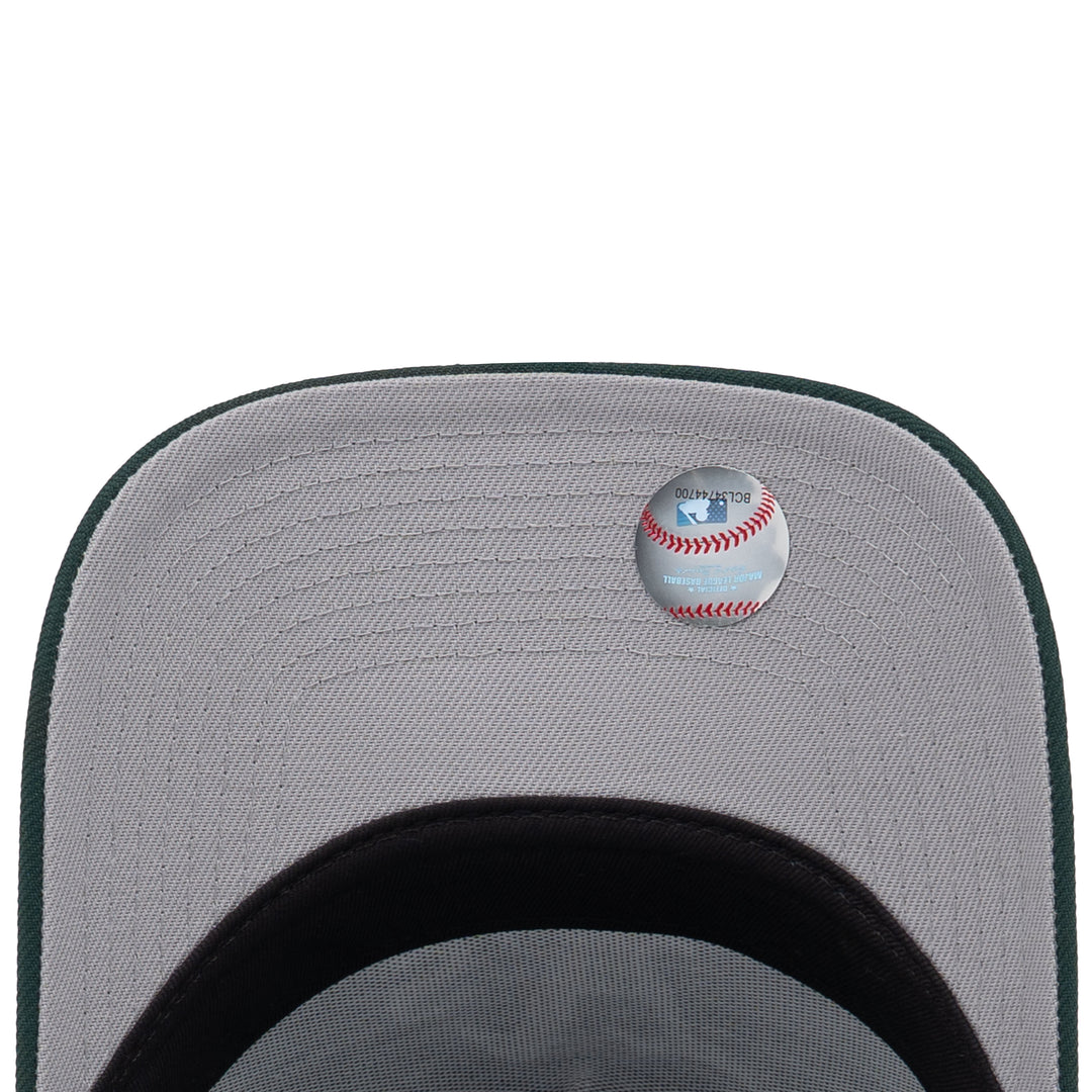 9FORTY A-Frame Oakland Athletics Upside Down Dark Green Snapback