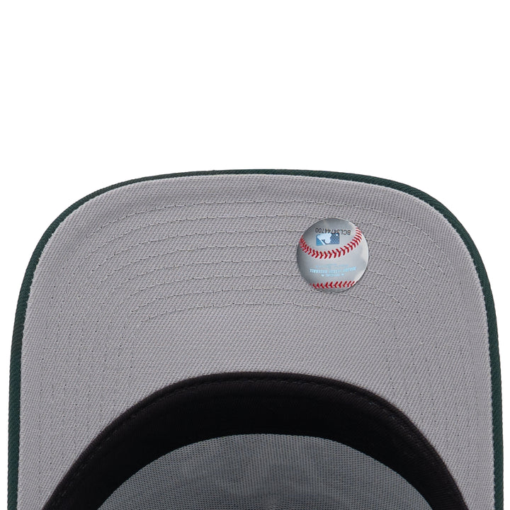 9FORTY A-Frame Oakland Athletics Upside Down Dark Green Snapback